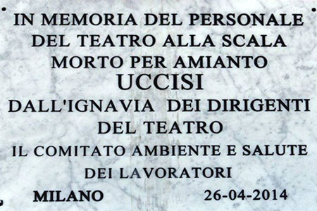 Morti per amianto al Teatro La Scala di Milano
